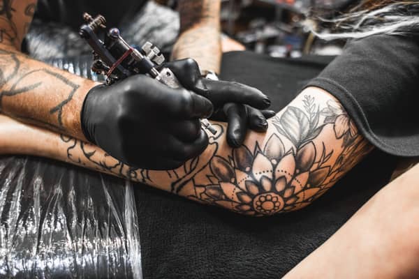 Tattoo on leg