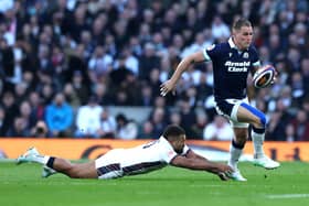Scotland will be trying to get the ball into the hands of Duhan van der Merwe as much as possible.