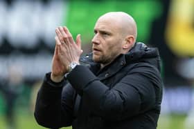 Hibs manager David Gray is reportedly on the radar of Swansea City. (Photo by Mark Scates / SNS Group)