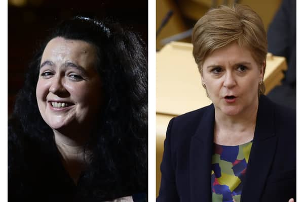 (Left to right): Comedian Ashley Storrie alongside former first minister Nicola Sturgeon