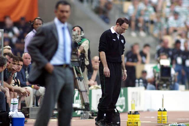 Celtic manager Martin O'Neill (right) lost the 2003 UEFA Cup final to Jose Mourinho's Porto.