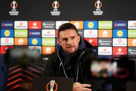 Rangers interim head coach Barry Ferguson during a press conference at the Ulker Stadium Fenerbahce Sukru Saracoglu Sports Complex in Istanbul, Turkey. Picture date: Wednesday March 5, 2025.