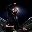 Steven Fletcher celebrates after scoring against Huddersfield Town. Cr: Getty Images