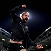 Steven Fletcher celebrates after scoring against Huddersfield Town. Cr: Getty Images