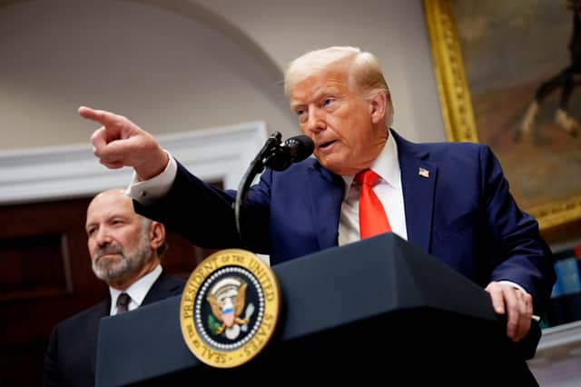 Donald Trump has created another week of chaos in the world (Picture: Andrew Harnik)