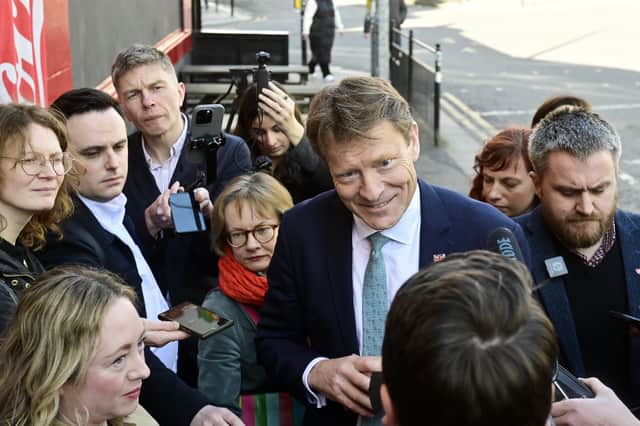 Reform UK's deputy leader Richard Tice speaks to the media during a visit to Glasgow (Picture: John Devlin)