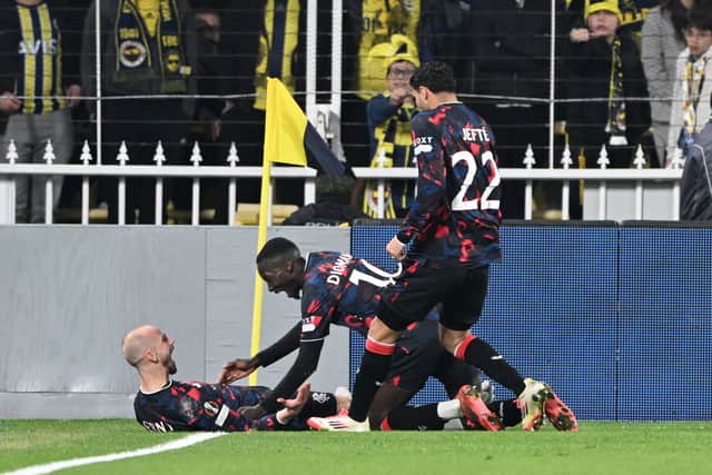 Vaclav Cerny scored twice as Rangers won 3-1 at Fenerbahce.
