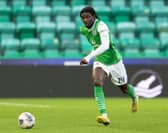 Eliezer Mayenda spent six months at Easter Road last season. Cr: SNS Group.
