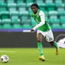 Eliezer Mayenda spent six months at Easter Road last season. Cr: SNS Group.