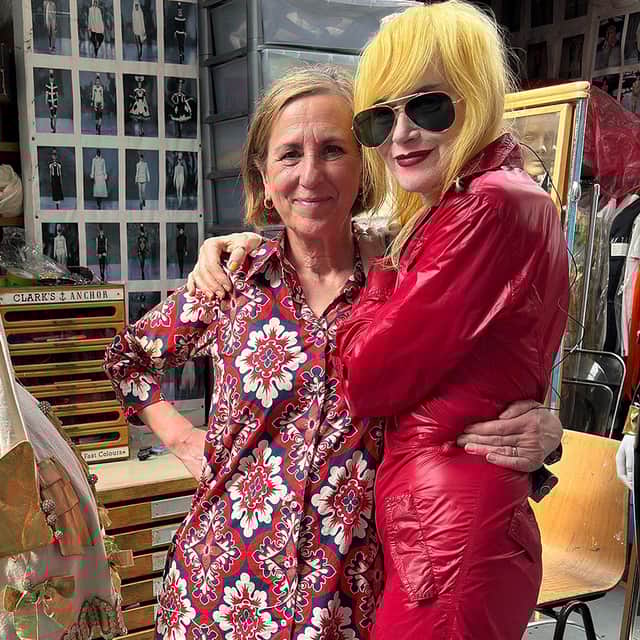 Kirsty Wark and Pam Hogg, in the designer’s London studio