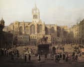 John's Coffee House and Tavern has re-opened almost in exactly the same spot where it stood for 200 years. The popular premises could be found in Parliament Close, with the tavern captured in the top right hand corner of this painting of late 18th Century scenes. PIC: Contributed.