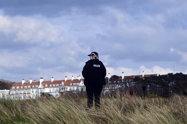 Police at the scene. Picture John Devlin