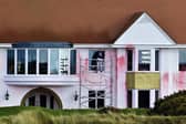 The clean up underway at Trump Turnberry. Picture: John Devlin 