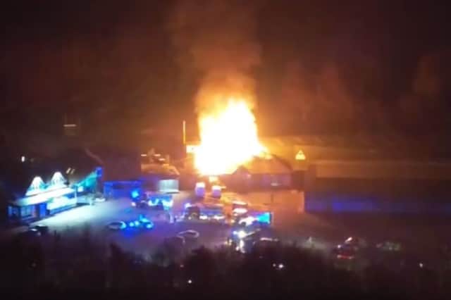 Fire at Fairways Business Park in Inverness.