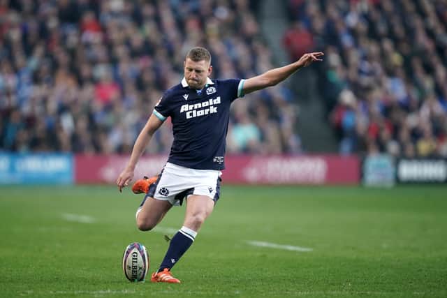 Finn Russell converted all five of Scotland's tries against Wales.