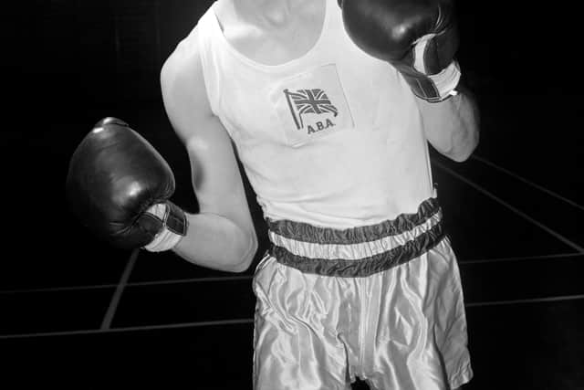 Lightweight boxer Dick McTaggart who won 'Lightweight' gold at the 1956 Olympic Games in Melbourne. He was also awarded the Val Barker Trophy, as the games outstanding boxer.