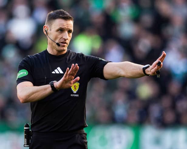 Referee Steven McLean will take charge of the Old Firm derby between Celtic and Rangers this weekend. (Photo by Craig Foy / SNS Group)