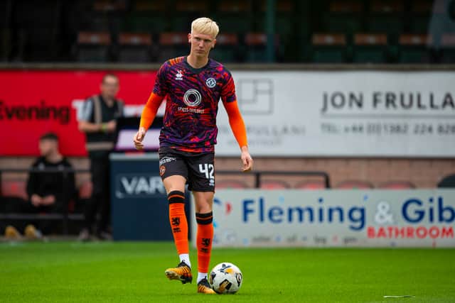 Dundee United's Owen Stirton is reportedly on Celtic's radar.
