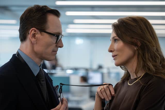 Michael Fassbender and Cate Blanchett in Black Bag
