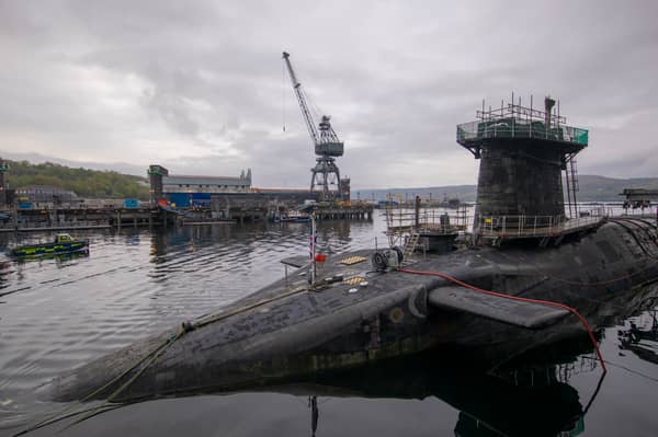 The Faslane naval base has created thousands of jobs in the area (Picture: James Glossop/WPA pool)
