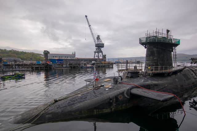 The Faslane naval base has created thousands of jobs in the area (Picture: James Glossop/WPA pool)