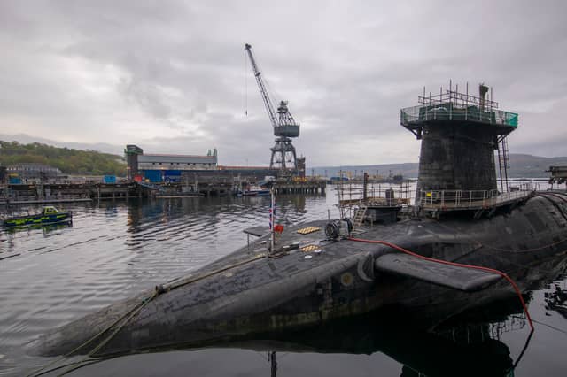 The Faslane naval base