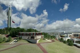 This 3D model of the British Empire Exhibition of 1938 in Bellahouston Park, Glasgow, was created by researchers at the School of Innovation and Technology, The Glasgow School of Art, with funding from the Arts and Humanities Research Council. 
