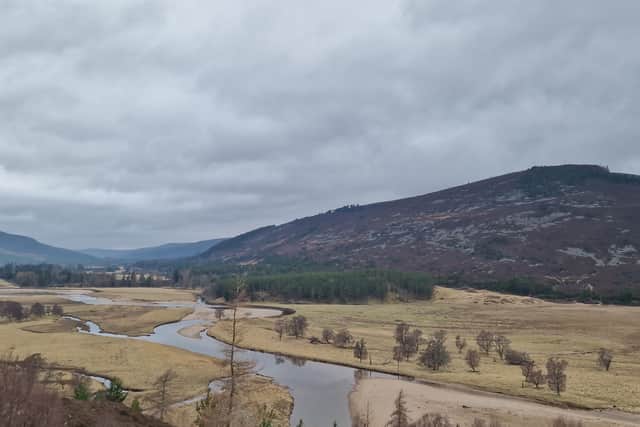 Views over Mar Lodge, Scotland's largest nature reserve, in early spring 