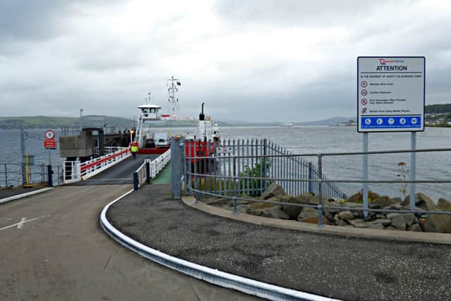 Sound of Scarba preparing to leave Gourock for Dunoon