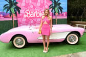 Margot Robbie at a photocall for the film Barbie in Los Angeles (Picture: Jon Kopaloff)