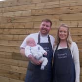 Grant, Heather and their baby