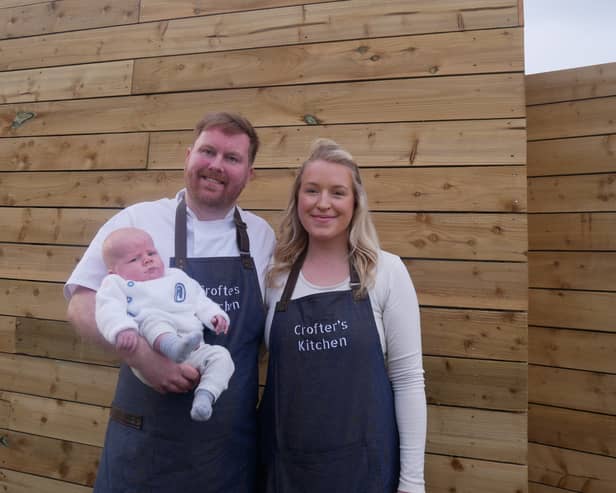 Grant, Heather and their baby