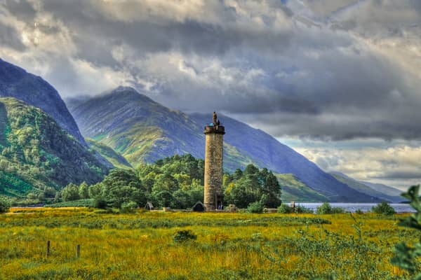 Glenfinnan Monument at the head of Loch Shiel, where clansmen gathered to pledge allegiance to Bonnie Prince Charlie ahead of the 1745 Jacobite rising, is among attractions which enjoyed a rise in visitors last year.