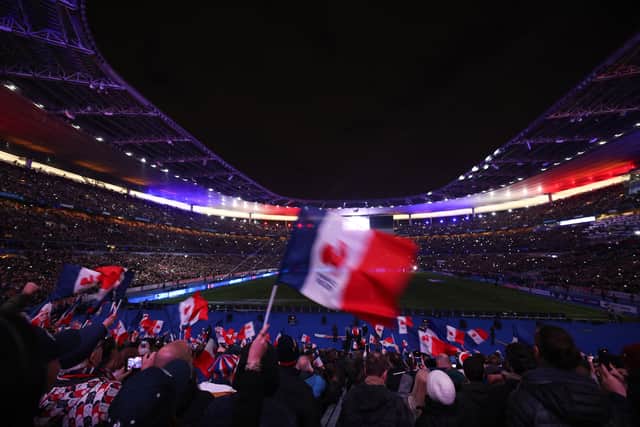The atmosphere at the Stade de France is special, particularly for night games.