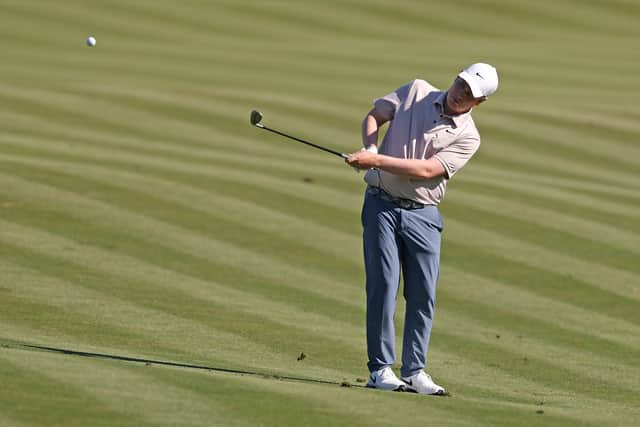 Bob MacIntyre pictured during a practice round prior to The Players Championship in Florida
