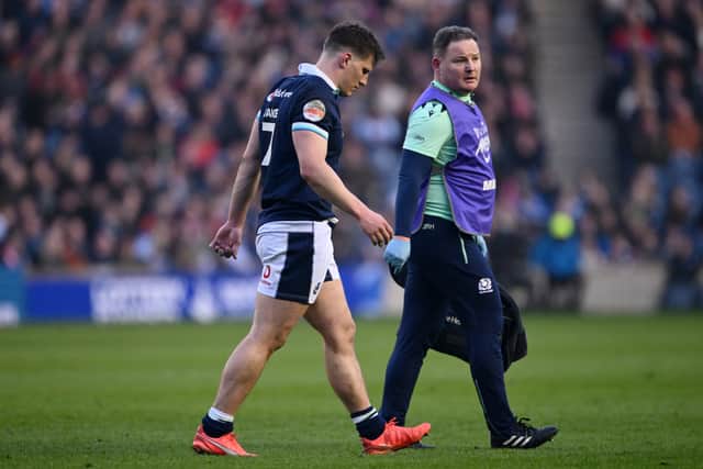Scotland will hope Rory Darge recovers in time to face France.
