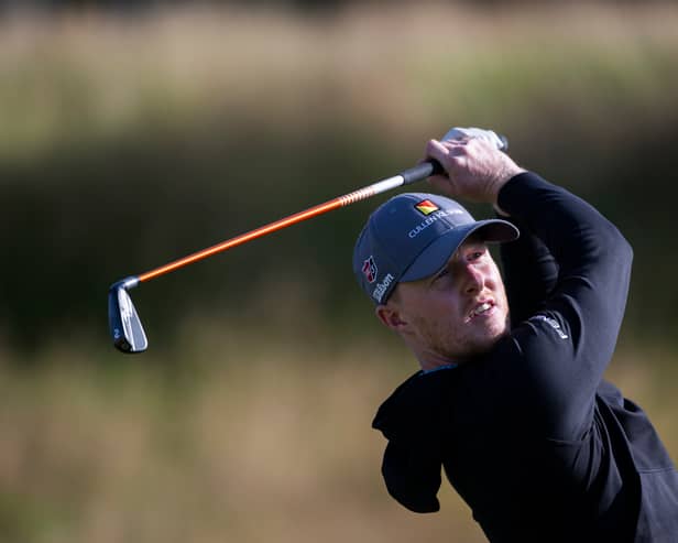 Craig Howie pictured in action during last year’s Farmfoods Scottish Challenge supported by the R&A at Newmachar Golf Club 