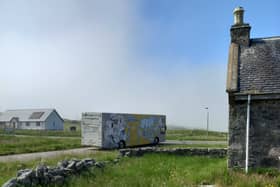 The Travelling Gallery takes art exhibitions around Scotland in a bus.