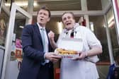 The visit to a Glasgow chip shop by Reform UK deputy leader Richard Tice last week proved to be somewhat chaotic (Picture: Jane Barlow)
