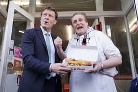 The visit to a Glasgow chip shop by Reform UK deputy leader Richard Tice last week proved to be somewhat chaotic (Picture: Jane Barlow)