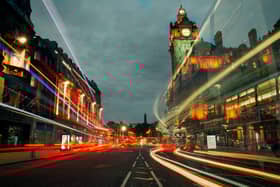 Princes Street at night