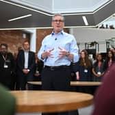 Keir Starmer delivers a speech on his plans to reform the civil service and the NHS during a visit to Hull (Picture: Oli Scarff-WPA pool)