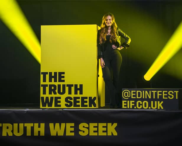Nicola Benedetti, director of Edinburgh International Festival, at the launch of the programme for this year's event, which has the theme of "the truth we seek" (Picture: Lisa Ferguson)