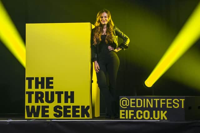 Nicola Benedetti, director of Edinburgh International Festival, at the launch of the programme for this year's event, which has the theme of "the truth we seek" (Picture: Lisa Ferguson)