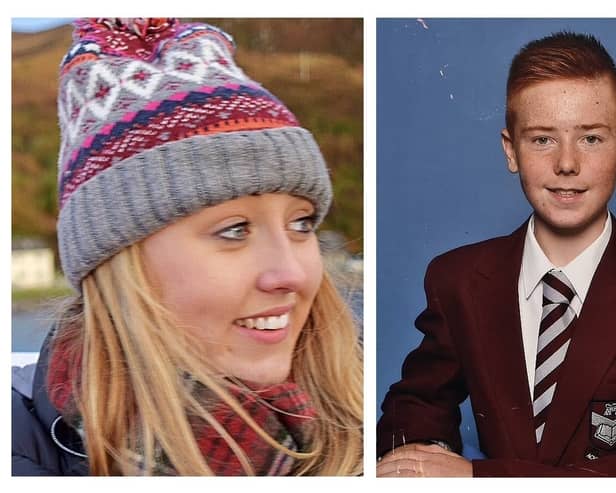 Katie Allan, 21, and William Lindsay, 16, who died within months of each other in 2018 at Polmont Young Offenders' Institute