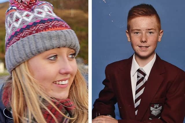Katie Allan, 21, and William Lindsay, 16, who died within months of each other in 2018 at Polmont Young Offenders' Institute