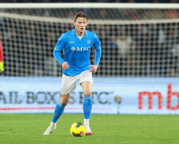 Scotland midfielder Scott McTominay is thriving at Napoli following his Manchester United exit last summer.