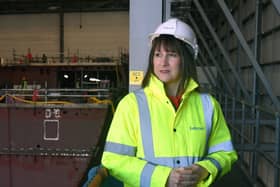 Rachel Reeves in Rosyth today
