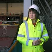 Rachel Reeves in Rosyth today