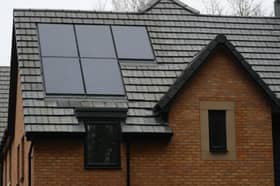 Solar panels on the roof of a property